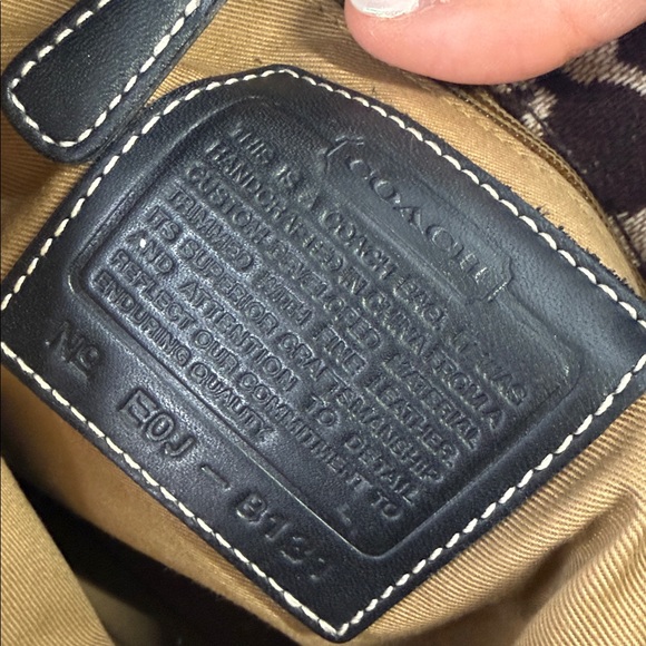 Coach vintage Signature Wool Tote E0J-8131 rare handbag purse top handle logo - Picture 11 of 14